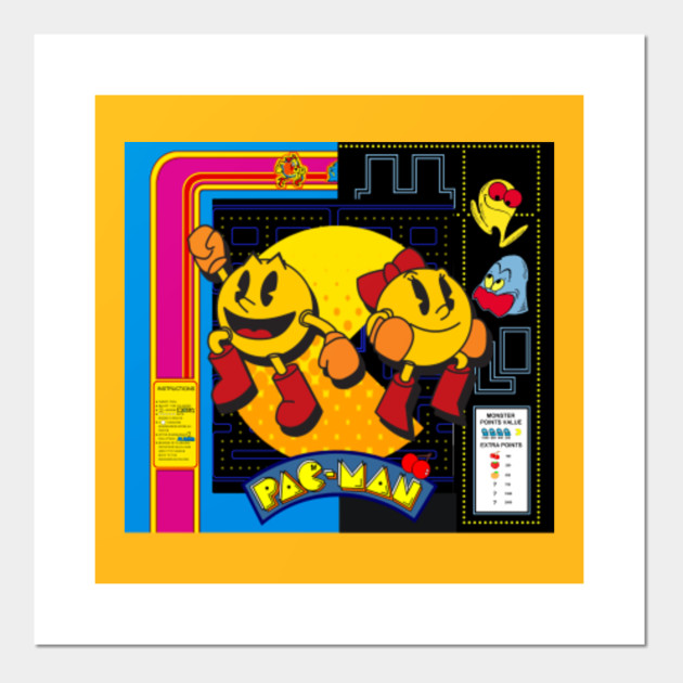Mr. and Mrs. Pac Man Pac Man Posters and Art Prints TeePublic